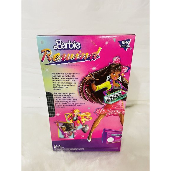 Barbie Rewind 80s Edition Dolls' Night Out Doll-Themed 11.5-In Brunette  New - Picture 8 of 11